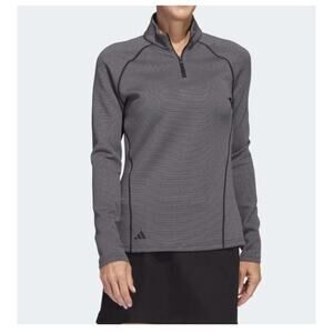 Adidas Women's Black 1/4-Zip Golf Pullover Size L